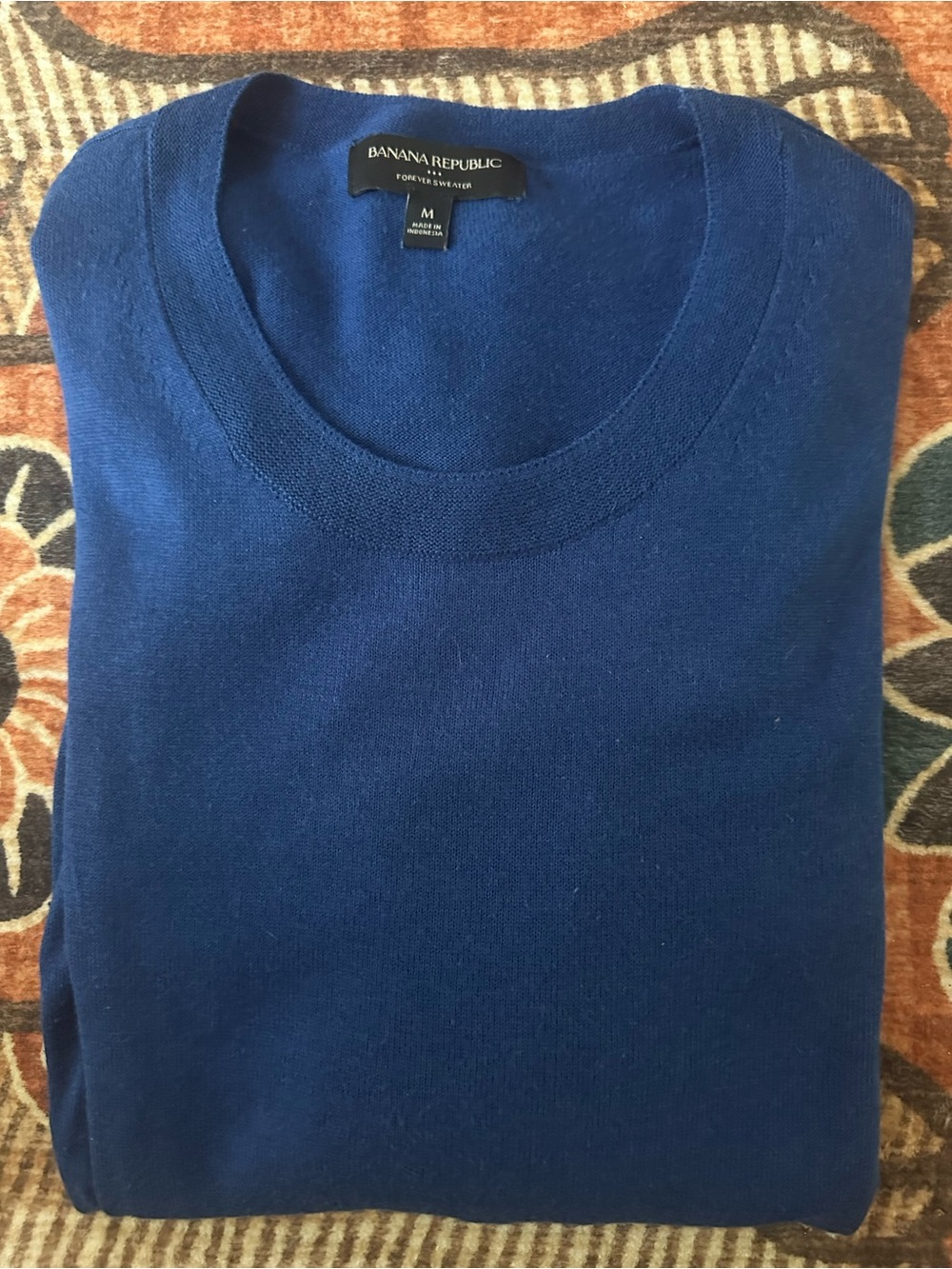 Banana Republic Woman’s Crewneck Sweater in Deep Blue